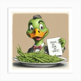 Peas On Our Plates Art Print