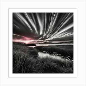 Sunset Over Scotland Art Print