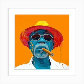 'Smoking Man' Art Print