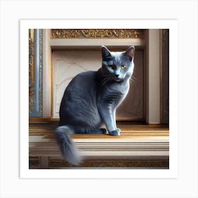 British Cat Art Print