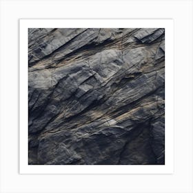 Photography Of The Texture Of A Rugged Mountain2 Art Print