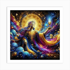 Goddess Of The Stars Art Print