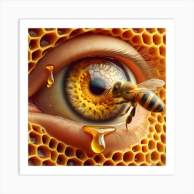 Bee Eye Art Print