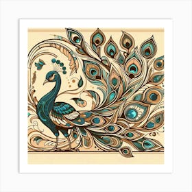 Peacock 32 Art Print