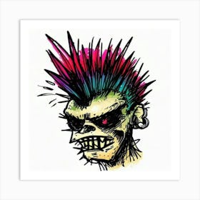 Punk illustration Art Print