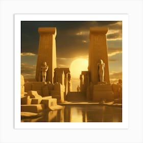 Egyptian Temple 2 Art Print