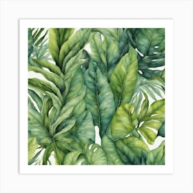 Tropical Leaves 1 Art Print