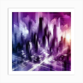 Abstract Cityscape 35 Art Print