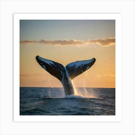 Humpback Whale Tail Art Print