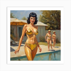 Pin-Up Girls 1 Art Print