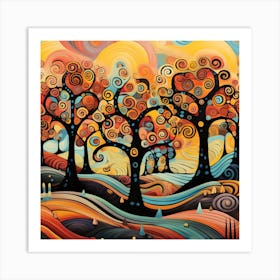 Trees In The Sky 1 Art Print