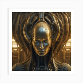 Cybernetic Woman 1 Art Print