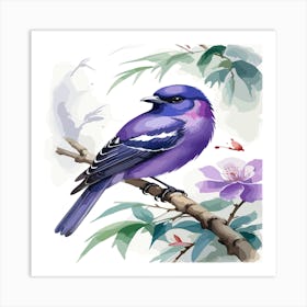 Bird On A Branch Art Print