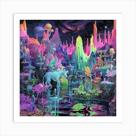 'The City Of Unicorns' Art Print