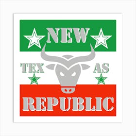 New Texas As Republic Art Print