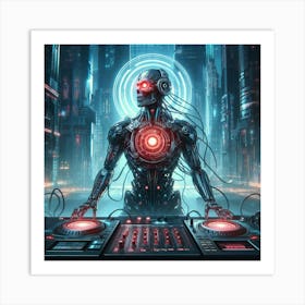 Futuristic Dj Art Print