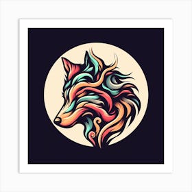 Wolf Head 3 Art Print