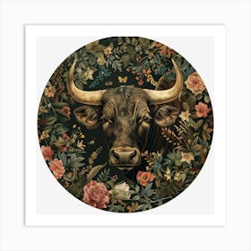 Taurus Zodiac Sign 3 Art Print