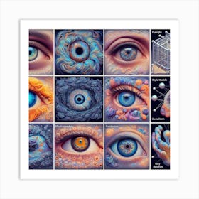 Psychedelic Eyes Art Print