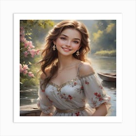 Beautiful Girl Art Print