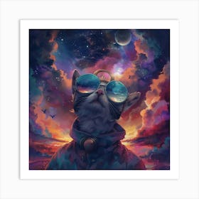 Cat In Space 1 Art Print