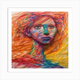 Portrait Of A Woman 1 Art Print