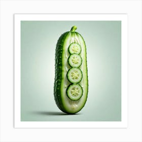 Cucumber Slice 1 Art Print