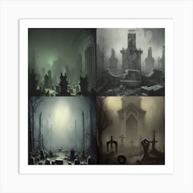 Graveyard Art Print