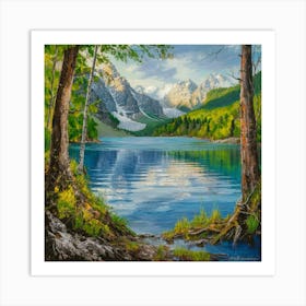 Lake In The Mountains 10 Art Print