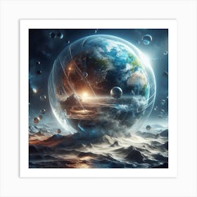 Earth In Space 23 Art Print