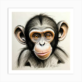 Chimpanzee 9 Art Print