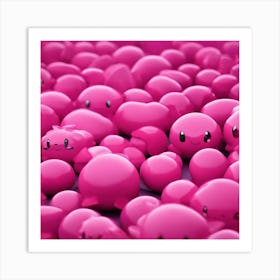 Pink Spheres Art Print