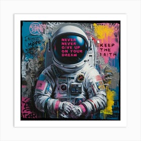 Never Give Up Your Dream Art Print