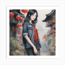 Chinese Girl 2 Art Print