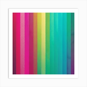 Rainbow Stripes Art Print