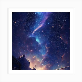 Cosmic stars Art Print