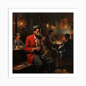 Saxophone Players Art Print