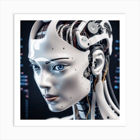 Cyborg Woman 23 Art Print