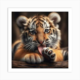 Tiger Cub 3 Art Print