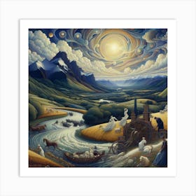 River Of Life 1 Art Print