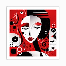 Abstract Woman Art Print