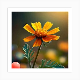 Yellow Flower Art Print