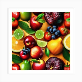 Fruit Wallpaper 3 Art Print