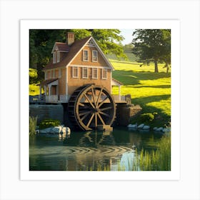 Water Wheel 5 Art Print