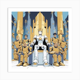 King Of The Robots 1 Art Print