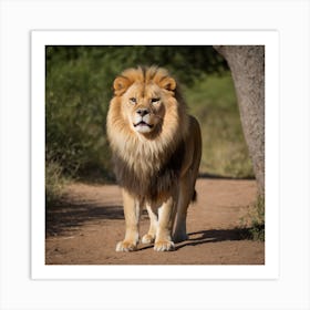 Lion Nature Art Print