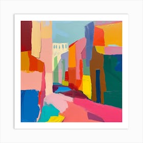 Abstract Travel Collection Madrid Spain 1 Art Print