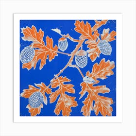 Oak Leaves And Cones Art Print