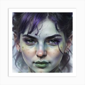 Portrait Of A Girl Art Print