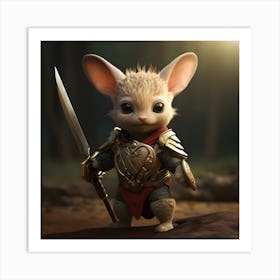 Rat In Armor 1 Art Print